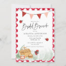 Search for picnic bridal shower invitations Red