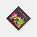 Search for black santa claus napkins Merry christmas