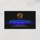 Recherche de bleu électrique cartes visite Électricien
