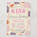 Search for orange quinceanera invitations 15th birthday