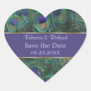 Search for peacock save the date stickers Feather