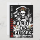 Search for tombstone invitations Skull