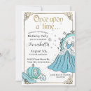 Search for vintage cinderella invitations Once upon a time