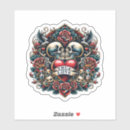 Recherche de crâne blanc autocollants Vintage