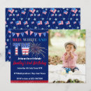 Search for 2 flags invitations Red white blue