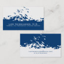 Recherche de oiseau bleu cartes visite Blanc