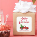 Search for vintage christmas stickers Red and green