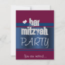 Search for red bar bat mitzvah invitations Party