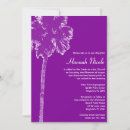 Search for beach bar bat mitzvah invitations Purple