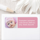 Search for newborn return address labels Baby girl