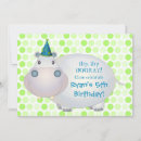 Recherche de hippo invitations Enfant