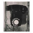 Search for old telephone posters Black and white