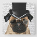 Search for pug clocks Cute pugs
