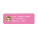 Search for cartoon bear return address labels Teddy