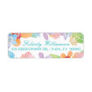 Search for rainbow butterfly return address labels For her