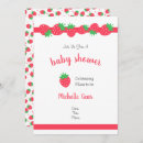 Search for strawberry baby pregnancy invitations Rustic