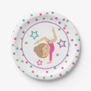 Search for gymnastics birthday plates Pink