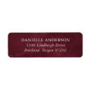 Search for rustic burgundy return address labels Marsala