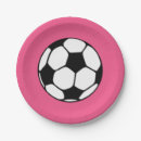 Search for pink soccer plates Girls