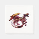 Search for red dragon napkins Fantasy