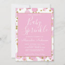 Recherche de pink and gold invitations Mother to be