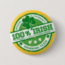 Recherche de bière drôle badges Shamrock