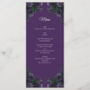 Recherche de pourpre mariage menus Violet