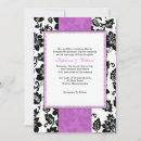 Search for purple black swirl wedding invitations Floral