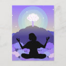 Recherche de méditation cartes postales Violet