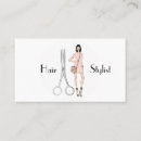 Search for woman business cards Hair