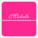 Search for pink and white monogram stickers Typography
