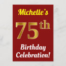 Search for 75th celebration birthday invitations 75 years old
