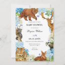 Search for wildlife baby shower invitations Watercolor