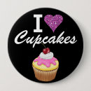 Search for cupcake love buttons Valentine