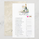 Search for bridal trivia games Pearls and prosecco