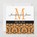 Search for orange damask invitations Classic
