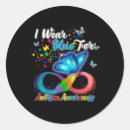 Search for autism awareness butterfly stickers Actually autistic