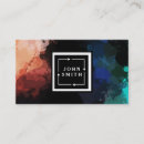 Recherche de multi couleurs cartes visite Aquarelle