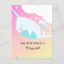 Recherche de baby shower de baleine cartes postales Mignon