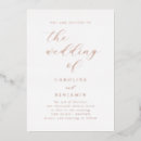Search for gold foil wedding invitations Minimalist