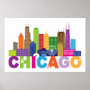 Search for chicago skyline posters Landmark