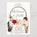 Search for tribal wedding invitations Dream catcher