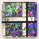 Search for stained glass coasters Flowers