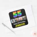 Search for fifty five stickers 55th birthday