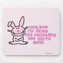 Search for happy bunny mousepads Valentine