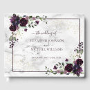 Search for plum wedding guest books Elegant