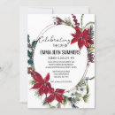 Recherche de poinsettia invitations Aquarelle