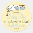 Recherche de stork autocollants Baby shower de cigogne