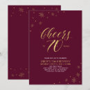 Search for cheers to 70 years birthday invitations Chic