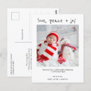Search for peace love and joy postcards Simple